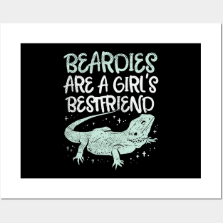 Beardies Are A Girl's Best Friend Posters and Art